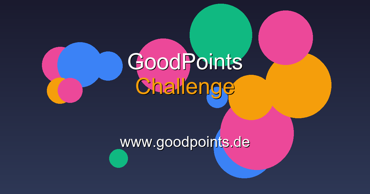 GoodPoints Challenge
